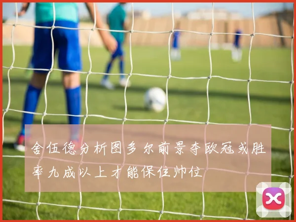 舍伍德分析图多尔前景夺欧冠或胜率九成以上才能保住帅位